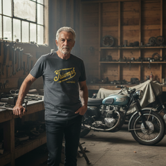 Triumph Motors Vintage Logo T-Shirt