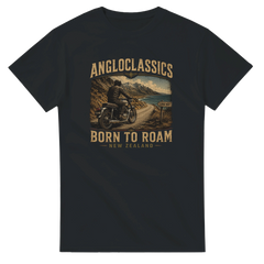 Angloclassics Born to Roam t-shirt — original artwork for classic British motorcycle fans NZ