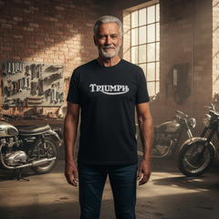 Triumph White Logo T-Shirt