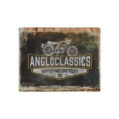 Angloclassics Vintage Metal Sign - Dark Logo