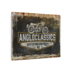 Angloclassics Vintage Metal Sign - Dark Logo