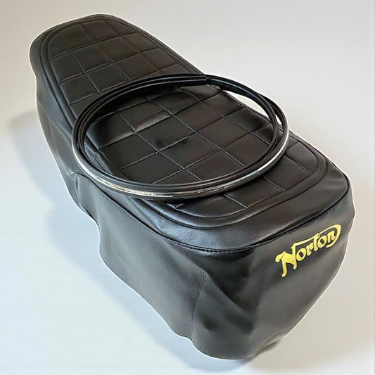 Norton Commando 850 Interstate reproduction seat cover MK2 MK3 1973–1975 — Angloclassics NZ