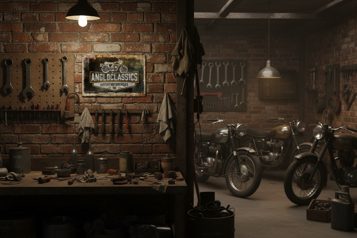 Angloclassics Vintage Metal Sign - Dark Logo