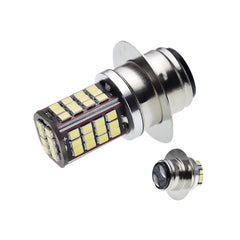 Car LED bulb with metal housing on a white background