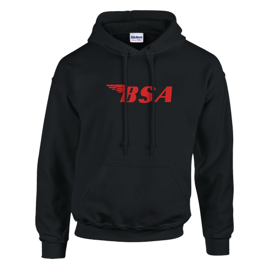 BSA winged emblem hoodie — classic British motorcycle brand hoodie NZ