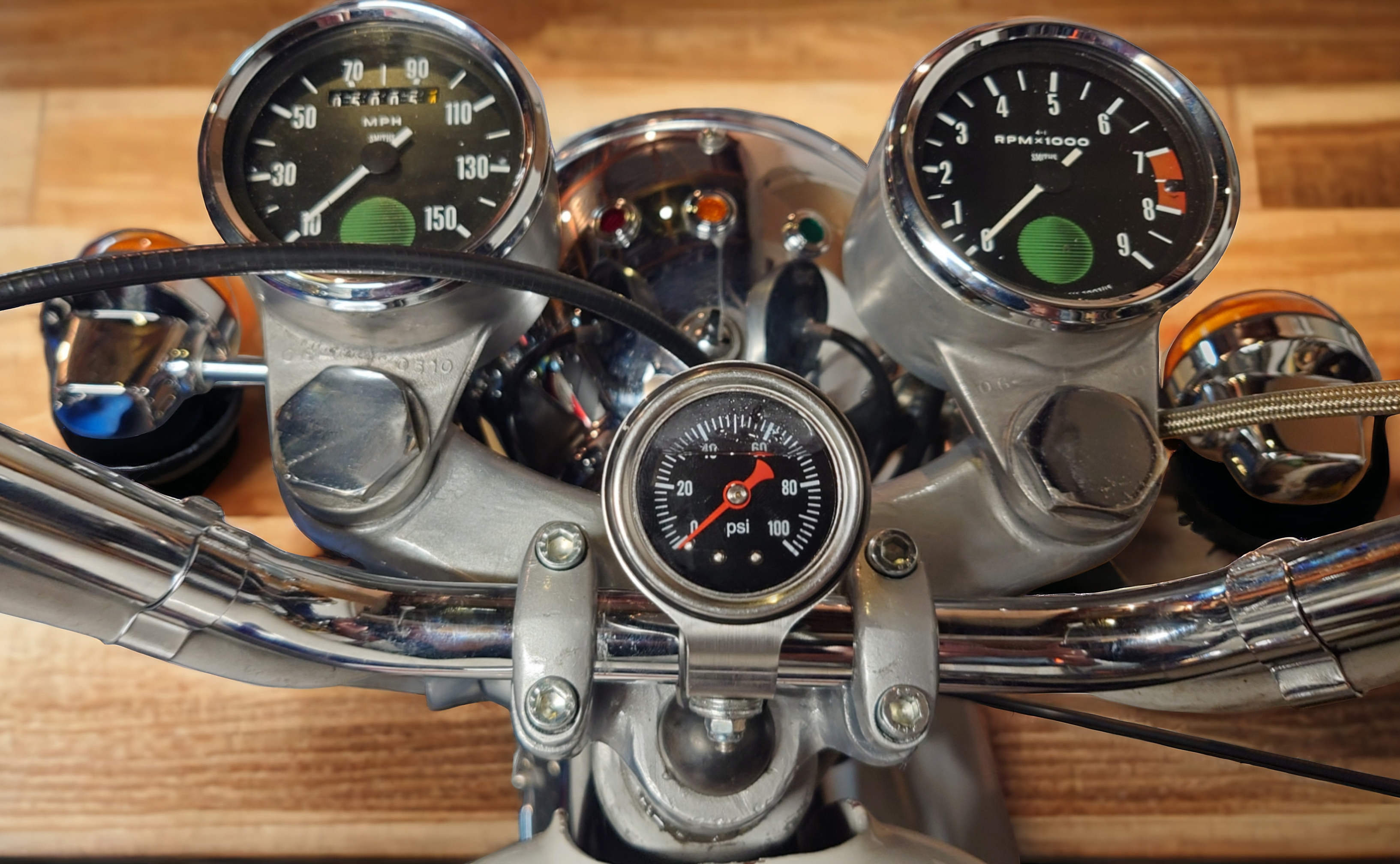 Norton Commando Oil Pressure Gauge Kit