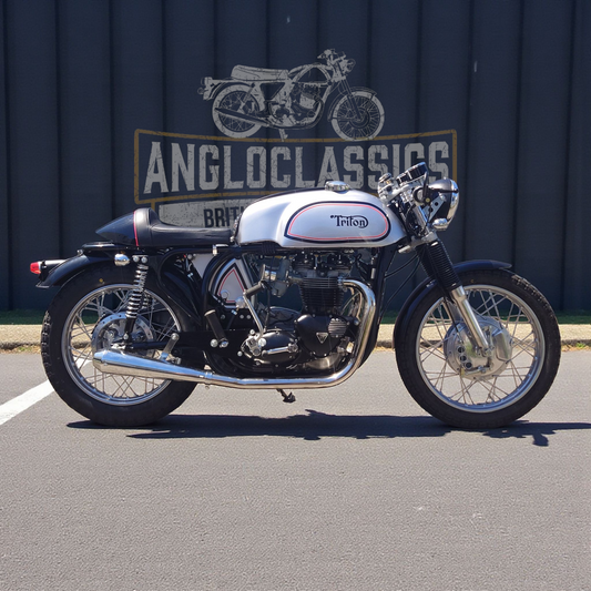 1967 Triton 750 classic British café racer motorcycle — Angloclassics NZ