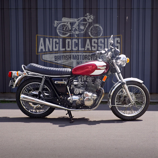 1975 Triumph Trident T160 classic British triple motorcycle — Angloclassics NZ